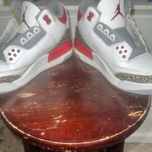 Jordan 3 fired red used
